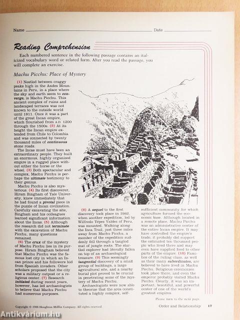 Vocabulary for Achievement - Teacher's Edition