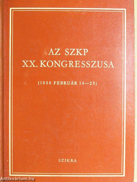 Az SZKP XX. kongresszusa