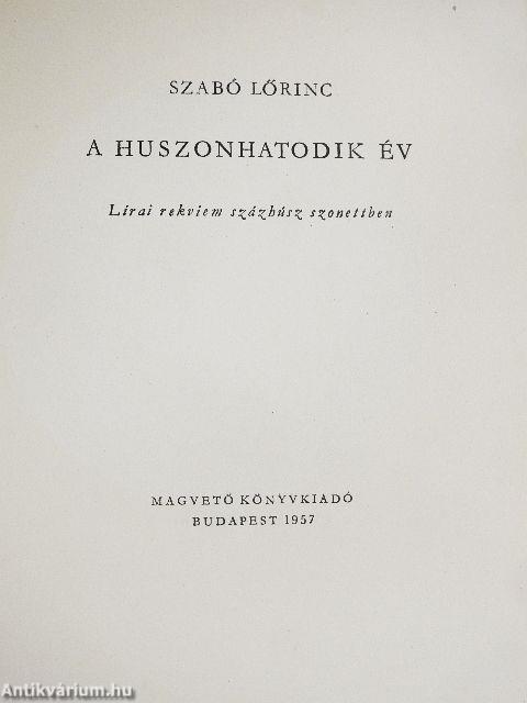 A huszonhatodik év