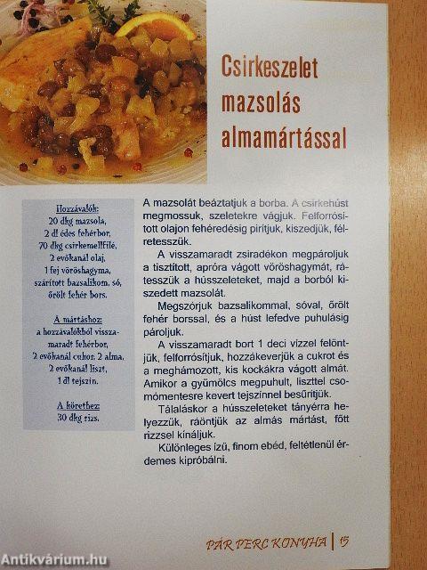 Csirkés ebédek, vacsorák