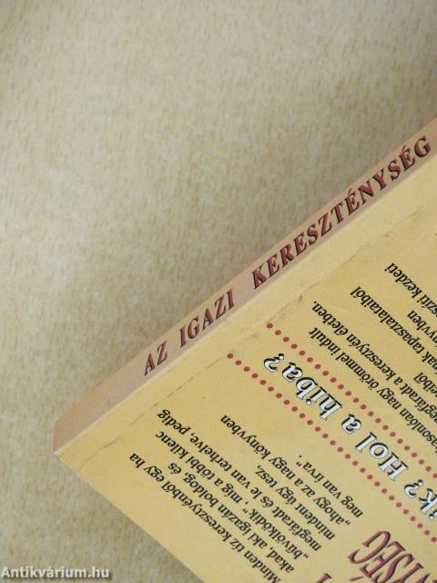 Az igazi kereszténység (dedikált példány)