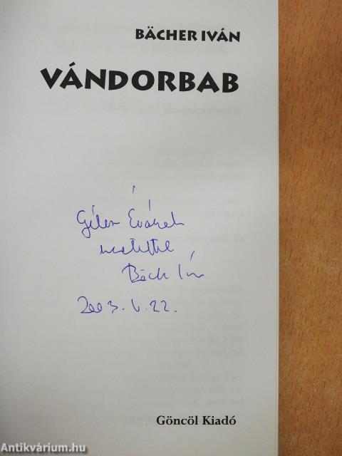 Vándorbab (dedikált példány)