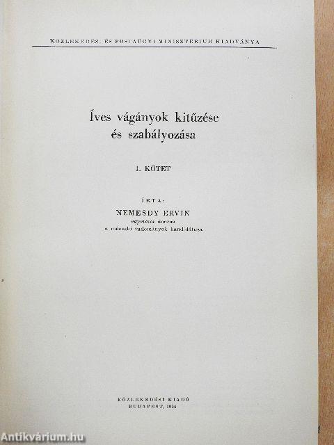 Íves vágányok kitűzése és szabályozása I.