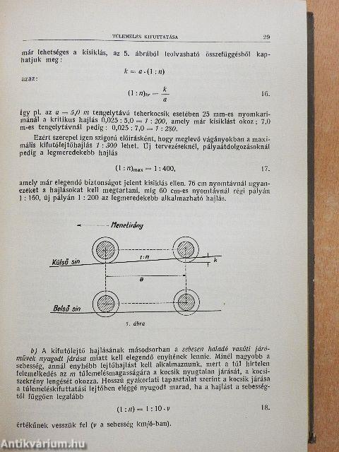 Íves vágányok kitűzése és szabályozása I.