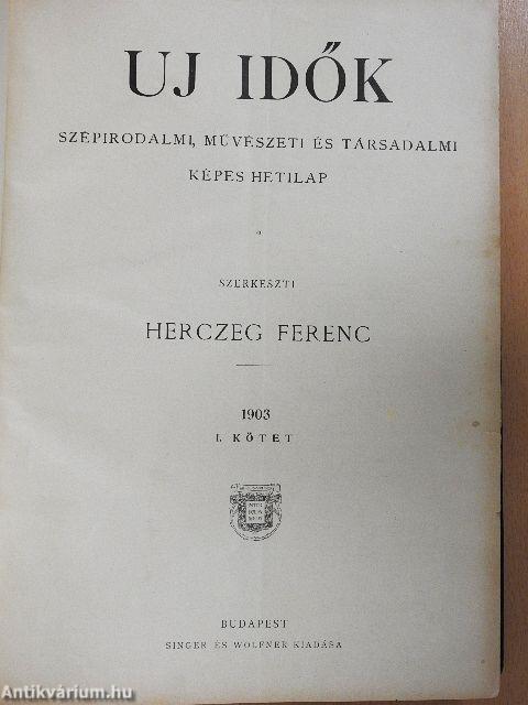 Uj Idők 1903. I. (fél évfolyam)