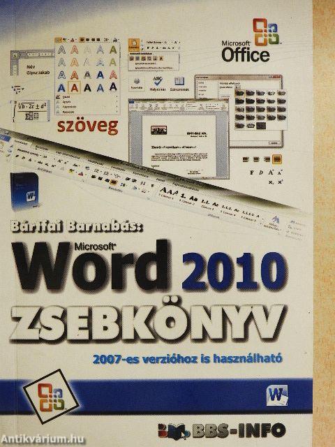 Microsoft Word 2010 zsebkönyv