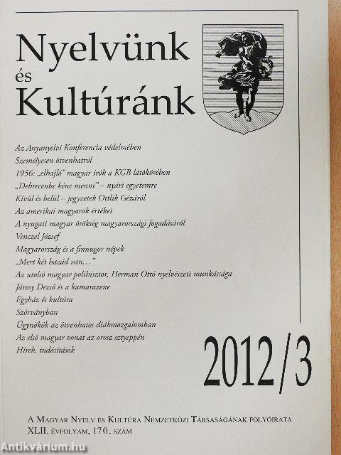 Nyelvünk és Kultúránk 2012/3.