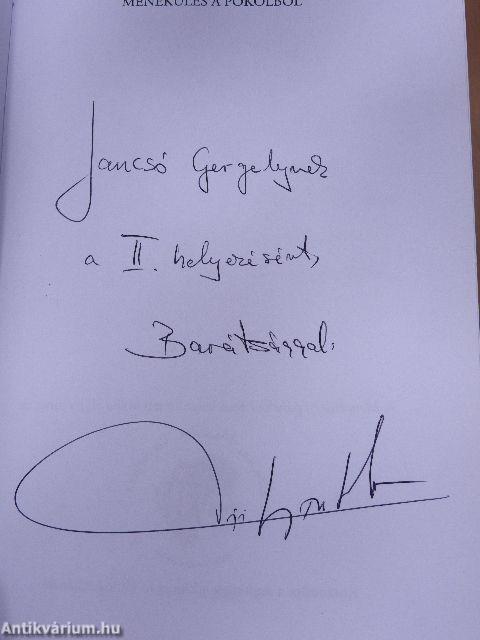 Menekülés a pokolból (dedikált példány)