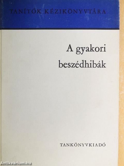 A gyakori beszédhibák