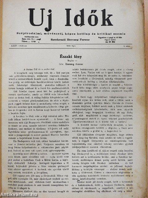 Uj Idők 1929. január-június (fél évfolyam) 