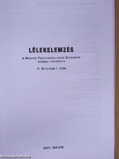 Lélekelemzés 2007. május