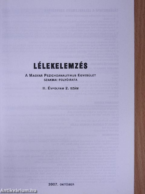 Lélekelemzés 2007. október