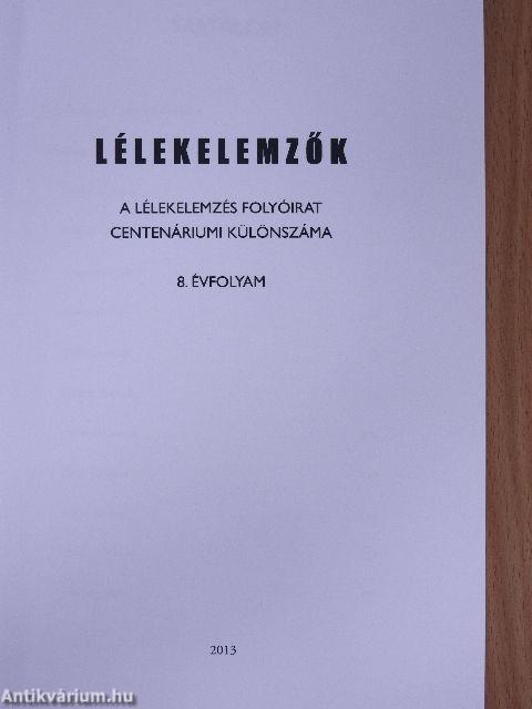 Lélekelemzők interjúkötet 2013.