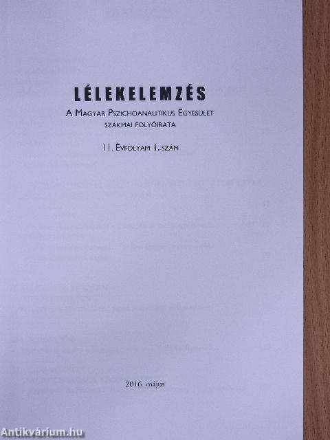 Lélekelemzés 2016. május