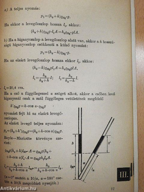 Fizikai példatár középiskolásoknak III.