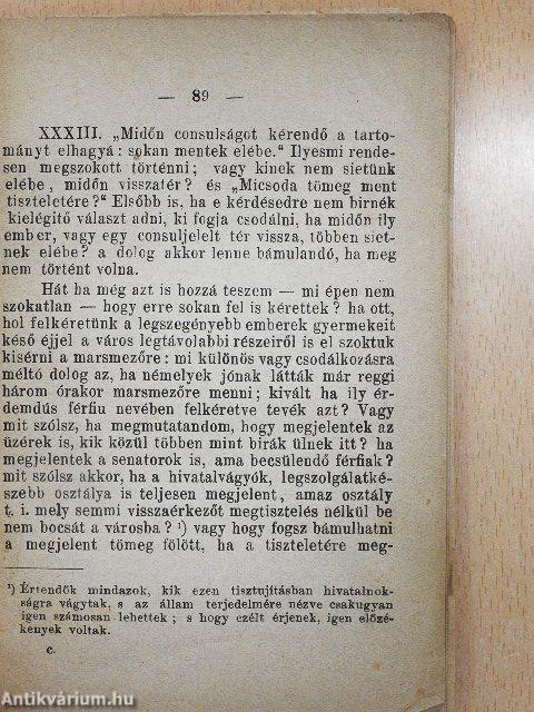 Római Remekirók - magyar fordításban 7. kötet 4. füzet (töredék)