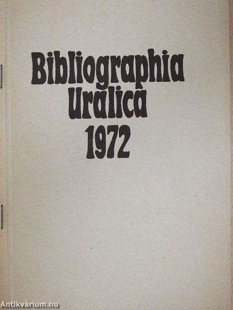 Bibliographia Uralica 1972