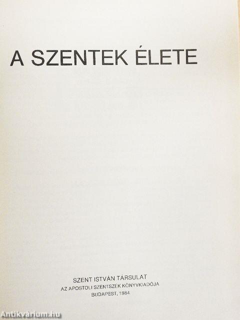 A szentek élete