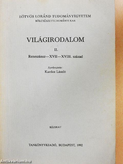 Világirodalom II.