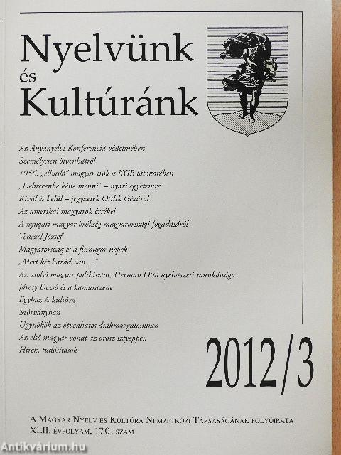 Nyelvünk és Kultúránk 2012/3.
