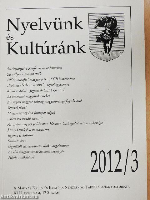 Nyelvünk és Kultúránk 2012/3.