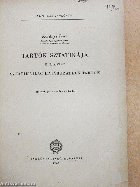 Tartók sztatikája II/2.