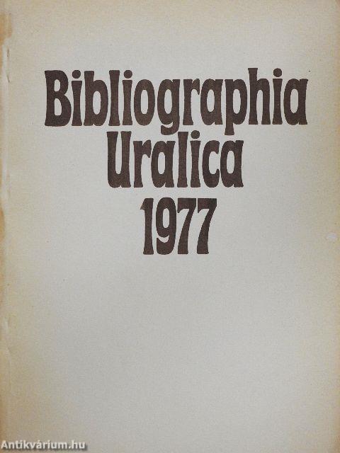 Bibliographia Uralica 1977