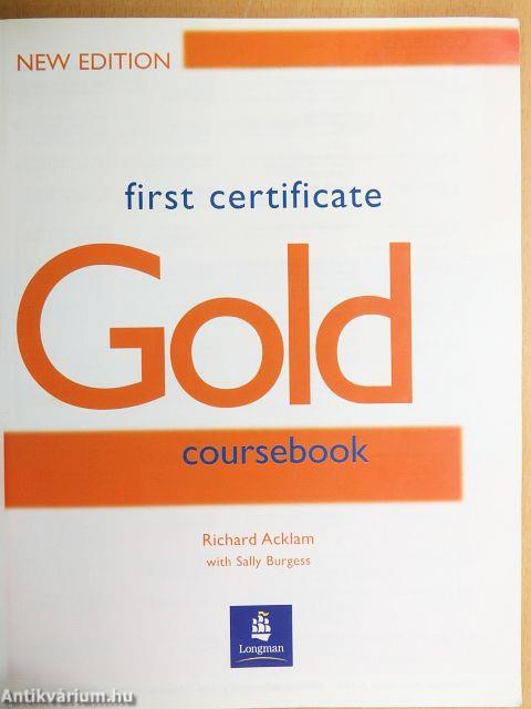 First Certificate Gold - Coursebook