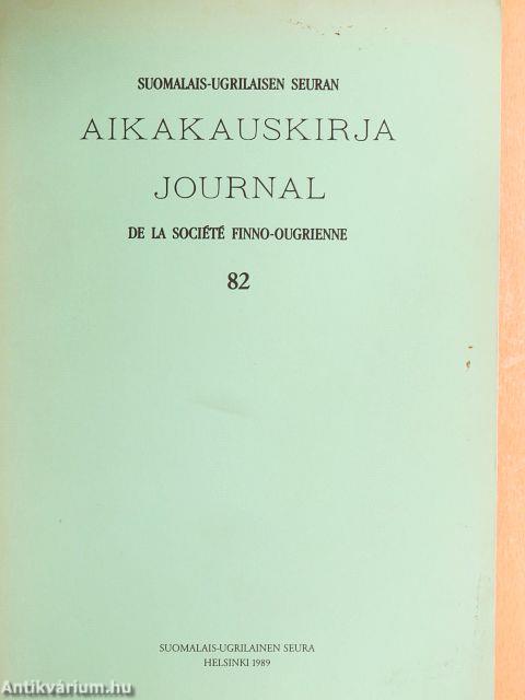 Suomalais-Ugrilaisen Seuran Aikakauskirja 82