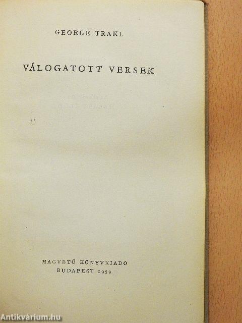 Georg Trakl költeményei