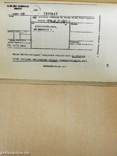 A Mindszenty bűnügy okmányai