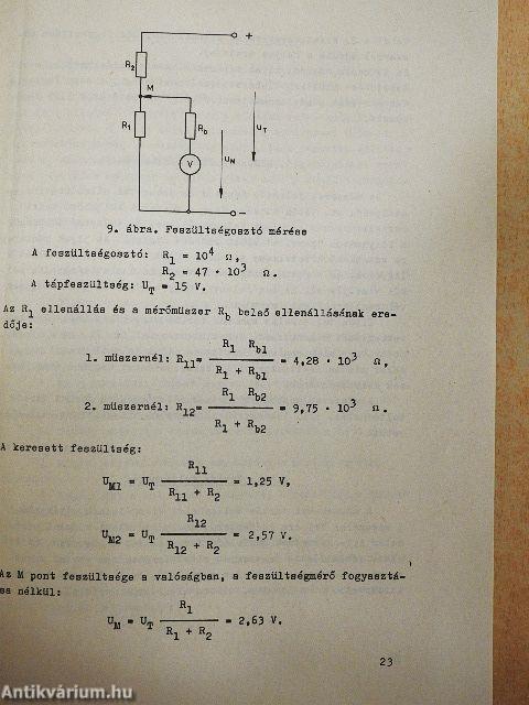 Elektromechanikus mérőműszerek