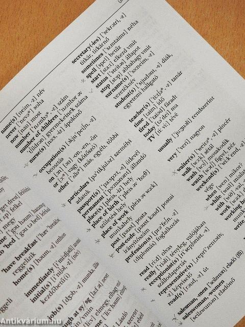 Angol nyelv alapfokon 1.