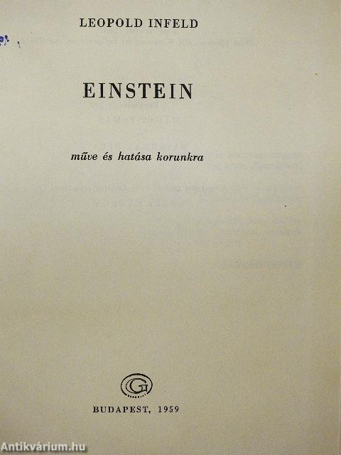 Einstein műve és hatása korunkra