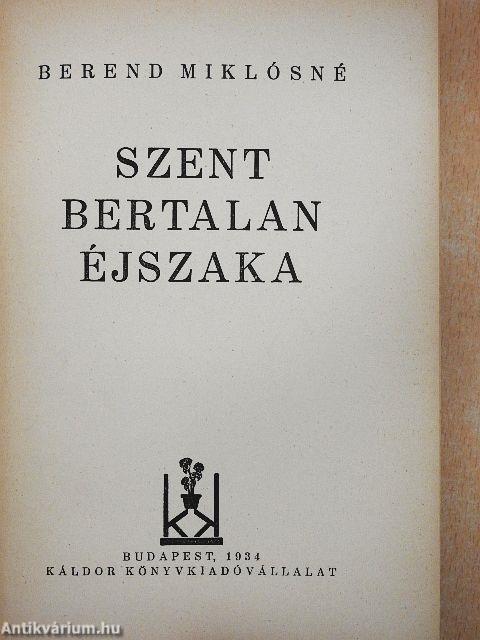 Szent Bertalan éjszaka