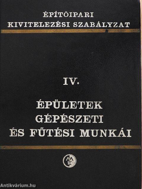 Épületek gépészeti és fűtési munkái