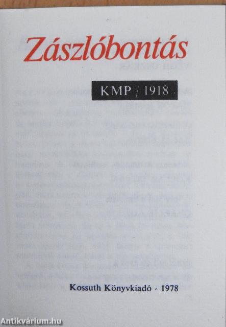 Zászlóbontás (minikönyv)/Zászlóbontás (minikönyv) (számozott)