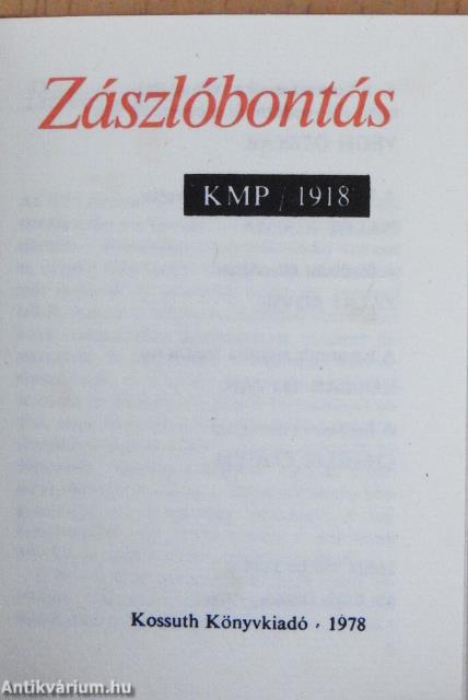 Zászlóbontás (minikönyv)/Zászlóbontás (minikönyv) (számozott)