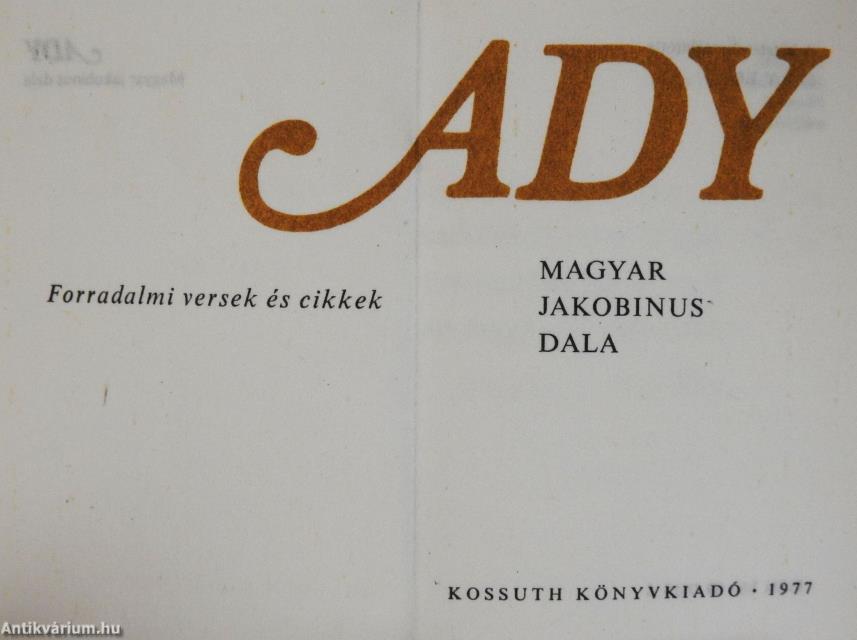 Magyar jakobinus dala (minikönyv) (számozott)/Magyar jakobinus dala (minikönyv) (számozott)/Magyar jakobinus dala (minikönyv)