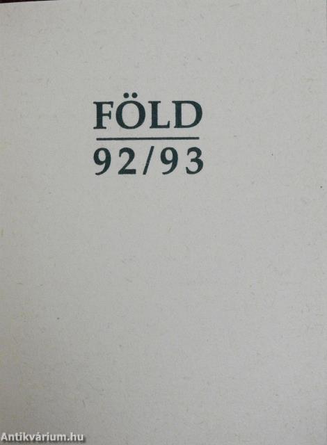 Föld 92/93 (minikönyv)