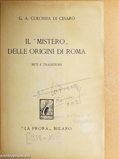 Il "mistero" delle origini di Roma