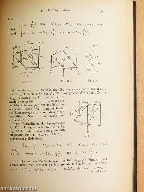 Die graphische Statik der Baukonstruktionen II/1-2.