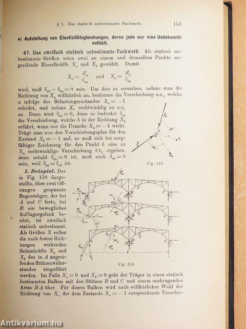 Die graphische Statik der Baukonstruktionen II/1-2.