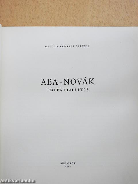 Aba-Novák emlékkiállítás (dedikált példány)