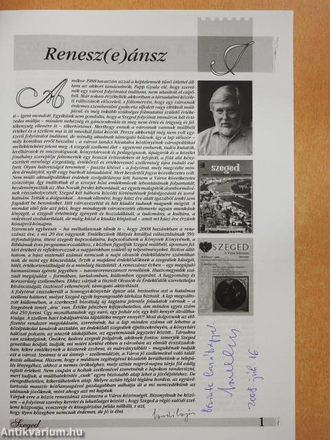 Szeged 2008. július (dedikált példány)