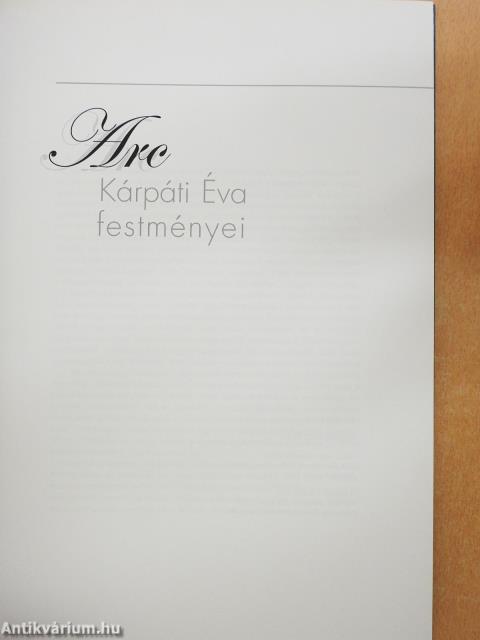 Arc (dedikált példány)