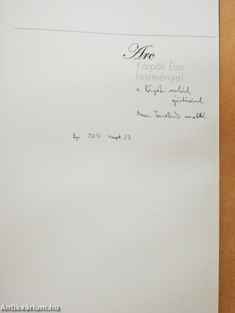 Arc (dedikált példány)