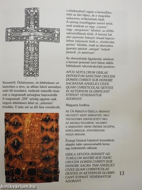 Ecce salus vitae: Íme az élet üdve-A Gizella kereszt (dedikált példány)