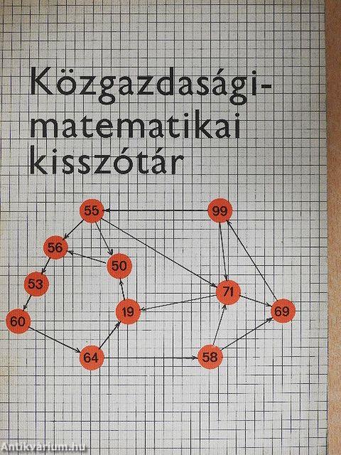Közgazdasági-matematikai kisszótár