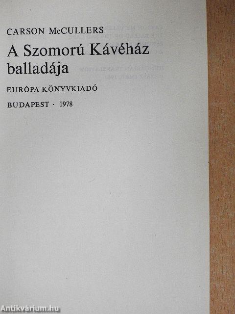 A Szomorú Kávéház Balladája